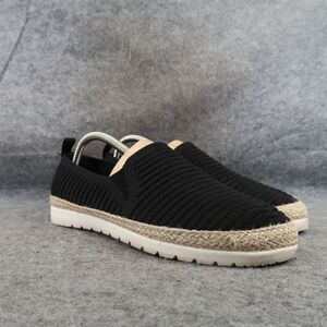 Skechers Shoes Womens 8.5 Bobs Slip On Sneaker Flexpadrille Comfort Casual Black